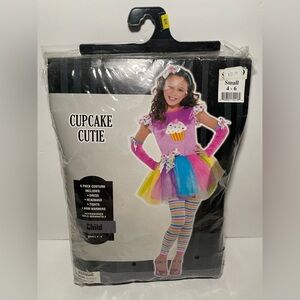 Brand New Cupcake Cutie Girls Halloween Costume, Child Size Small 4-6